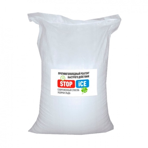 Противогололедный реагент «STOP ICE» -30&nbsp;°С, мешок 25 кг 