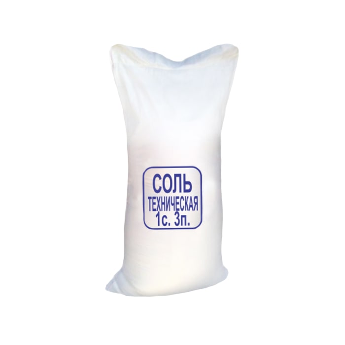 Соль техническая 1с.3п. / галит / мешки по 50&nbsp;кг